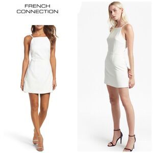 Whisper Light Sheath Mini dress. 8. Ivory.